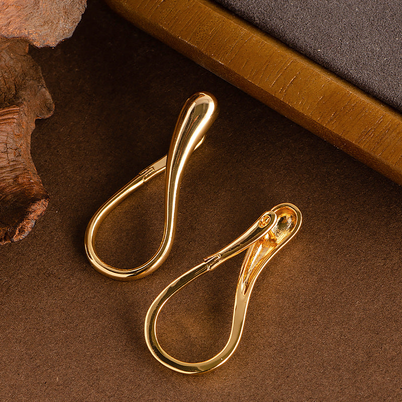Fashionable Water Drop Earrings For Women In Gold And Silver