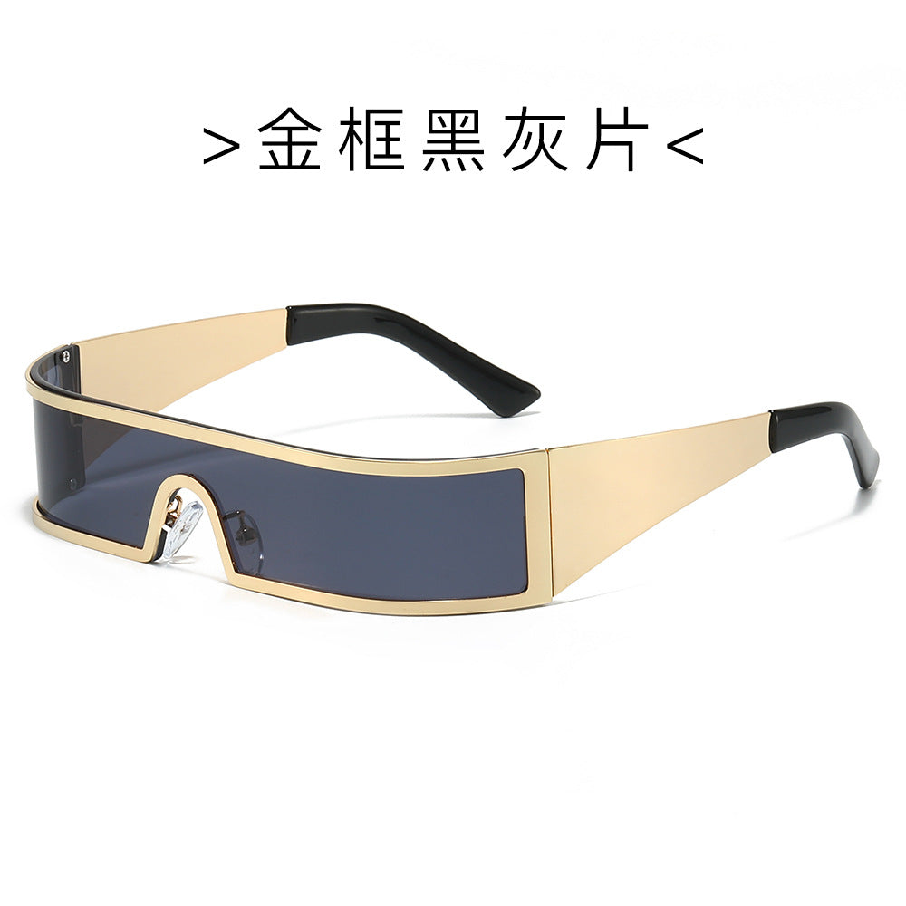 Futuristic Slim Frame Outdoor Sunglasses with UV Protection