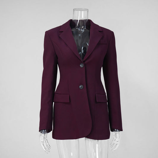 Elegant Fitted Blazer Jacket for Women
