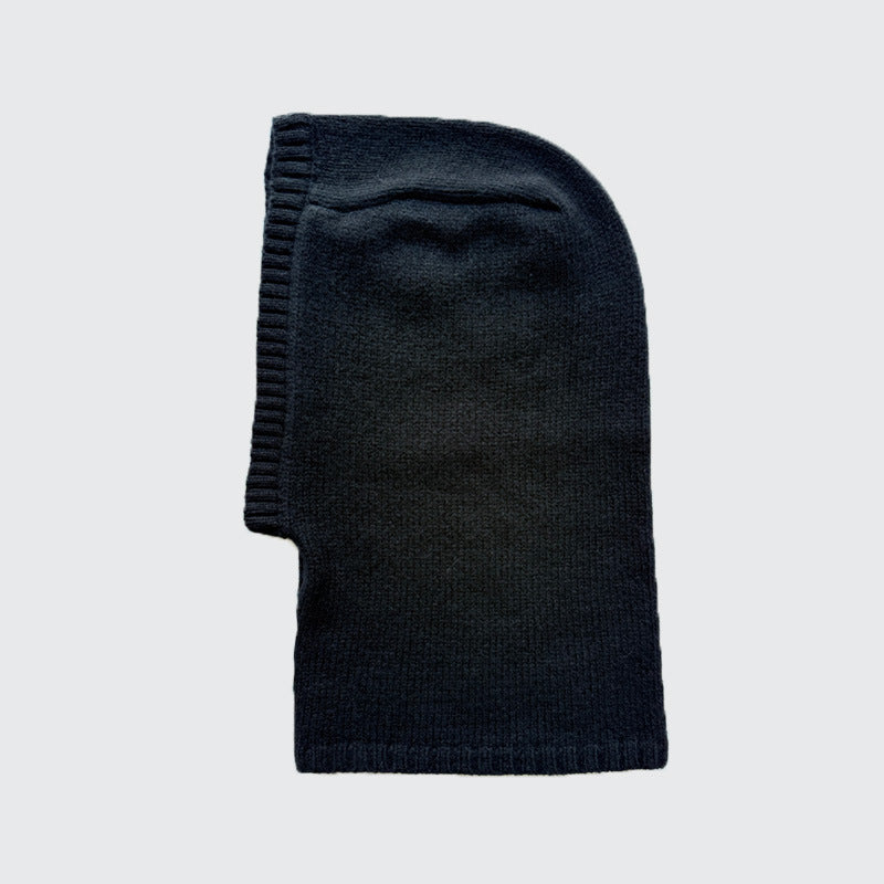 100% Pure Wool Knit Balaclava Hat with Scarf