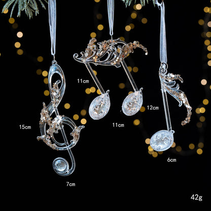 Snowflake Sequins Transparent Christmas Tree Hanging
