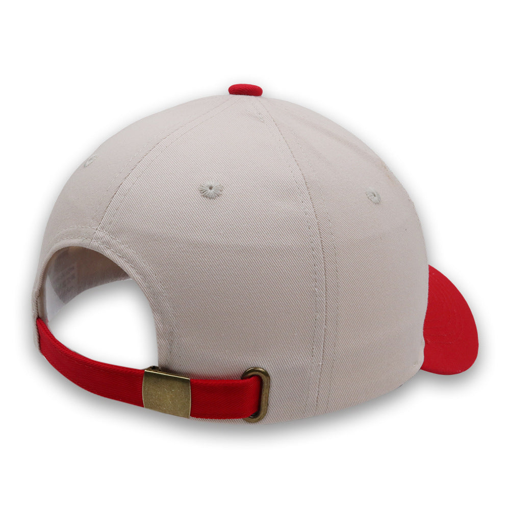 Color Block Letter Embroidered Baseball Caps