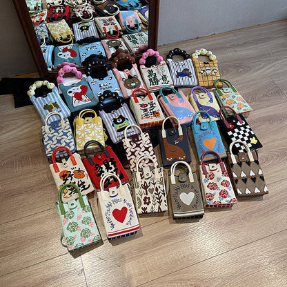 Fashionable Simple Knit Crossbody Phone Bag