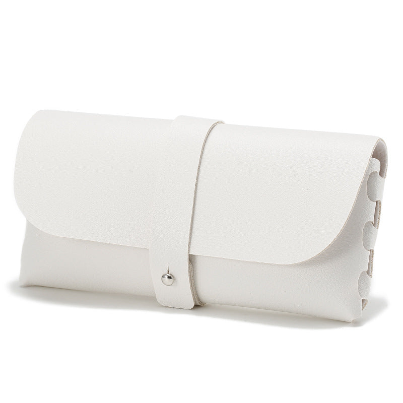 Soft PU Leather Sunglasses Case Compact Eyewear Storage Box