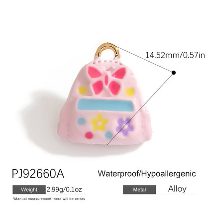 Alloy DIY Cartoon Car Pendant Droplet Decor