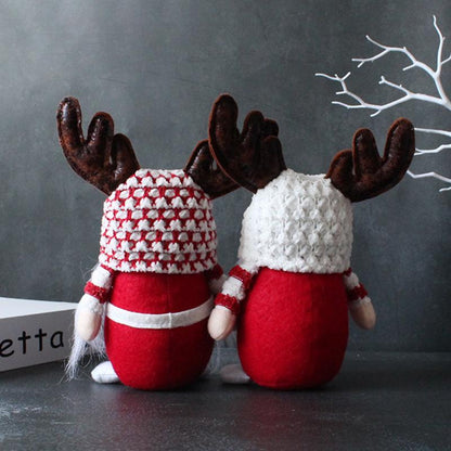 Christmas Antler Rudolph Elk Faceless Old Man Doll Dwarf Doll Decoration