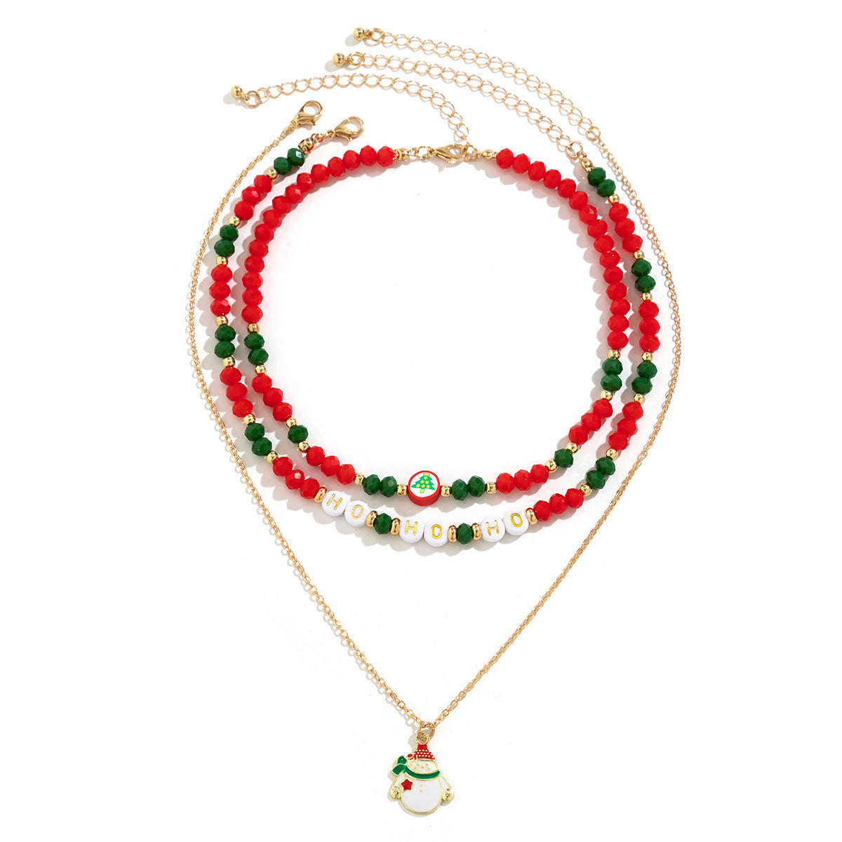 Christmas Snowman Choker Necklace for Women