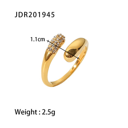 Irregular Adjustable Punk Simple Rings