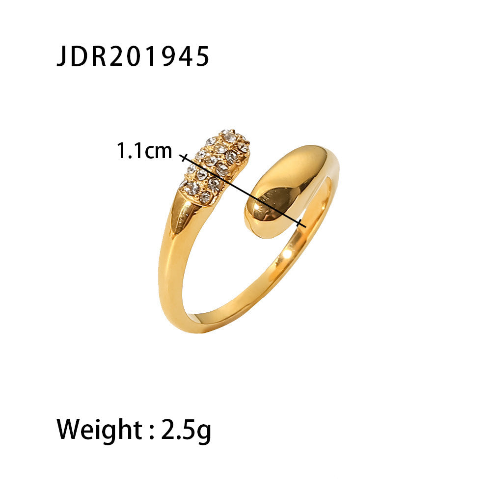 Irregular Adjustable Punk Simple Rings