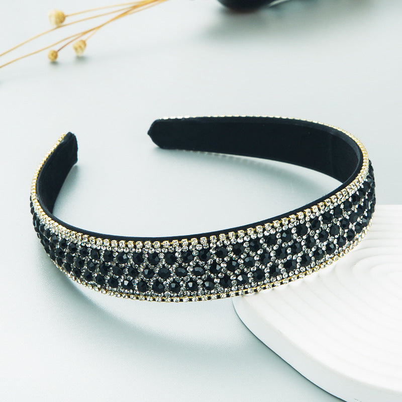 Colorful Rhinestone Non-Slip Headband Stylish Hair Accessory