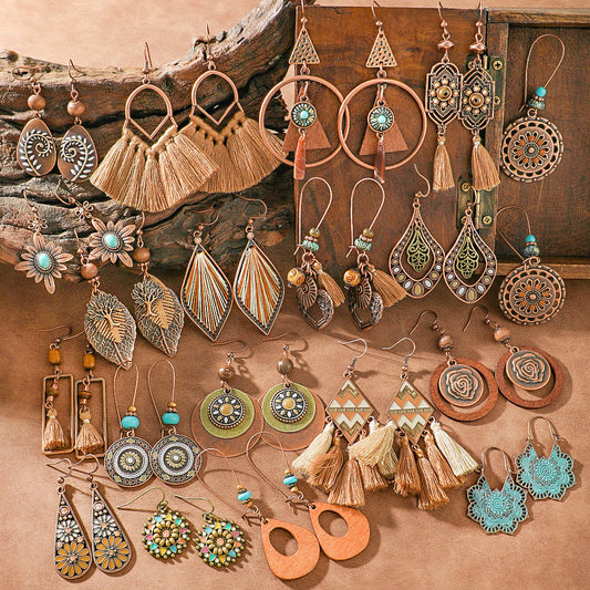 Bohemian Vintage Long Tassel Earrings for Women