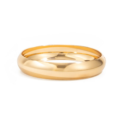 Exaggerated Metal Seamless Round Bangle Bracelet for Women