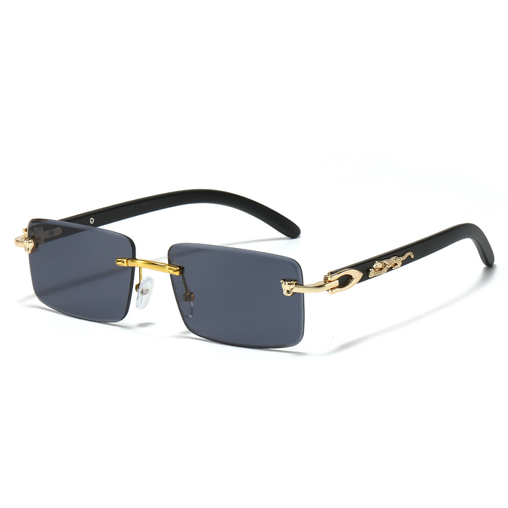 Trendy Leopard Decor Square Sunglasses for Men