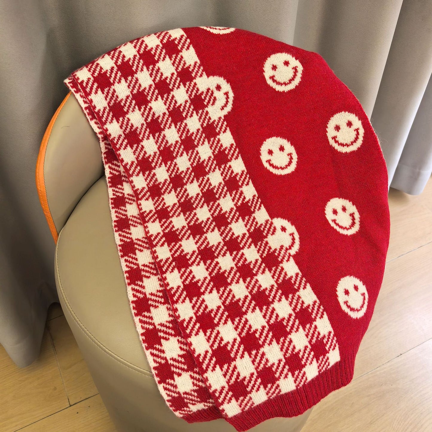 Winter Warm Shawl Christmas Theme Knit Scarf