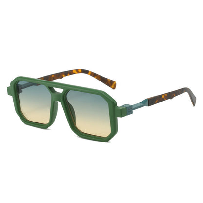 Square Sunglasses Retro Stylish Pilot Shades UV400 Protection