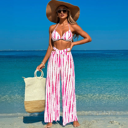 Women’S Swimsuit Three-Piece Set With Bikini And Cover-Up