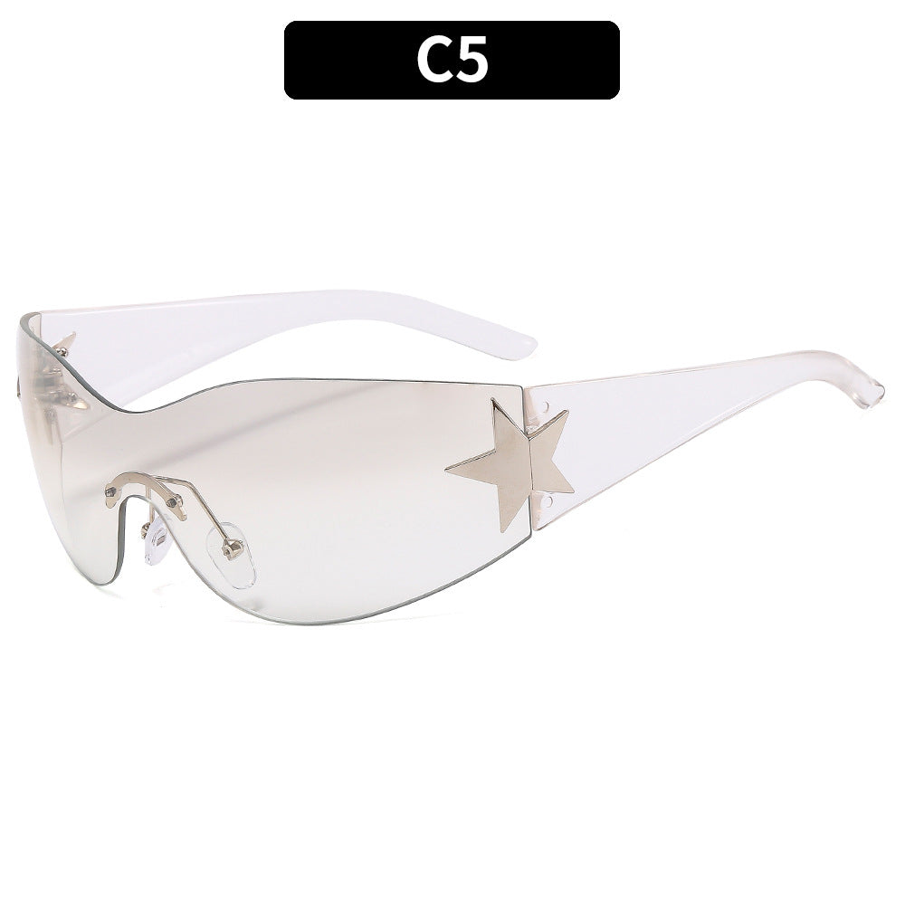 Y2K Star-Shaped Cat-Eye Sunglasses Trendy Casual Shades