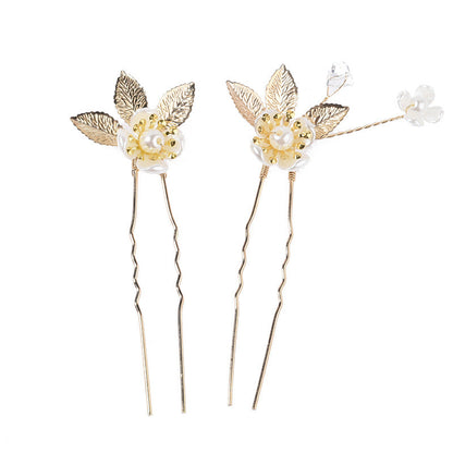 Elegant Pearl Hair Comb Set Bridal Hair Accessories