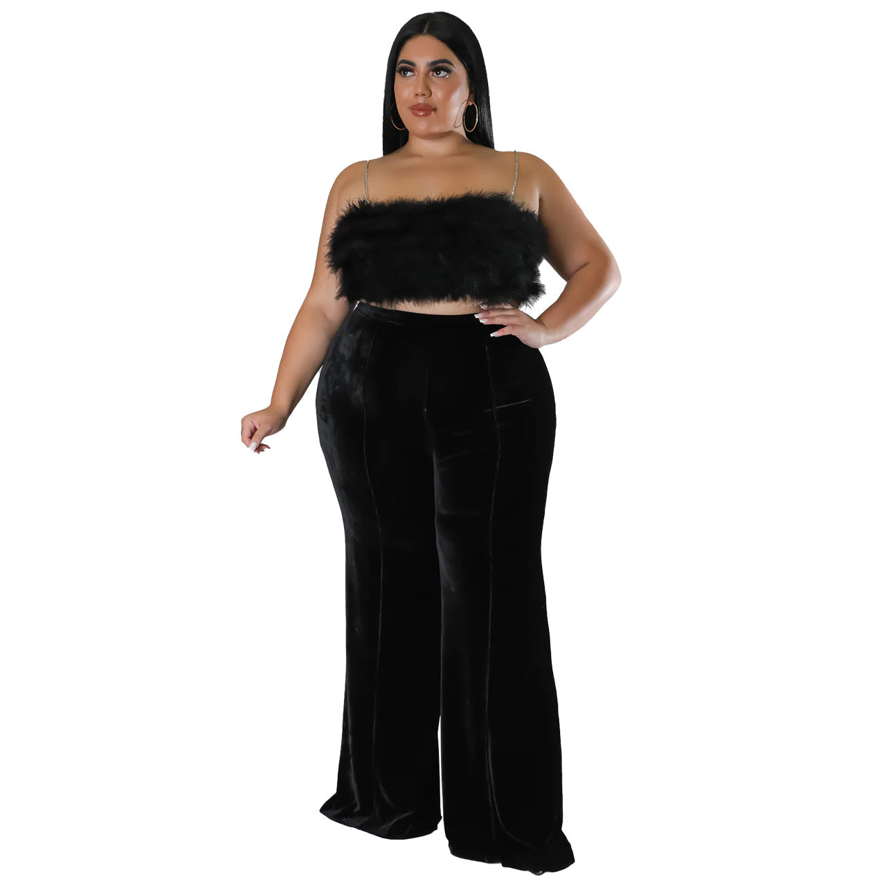 High Waist Flared Pants Trendy Street Style