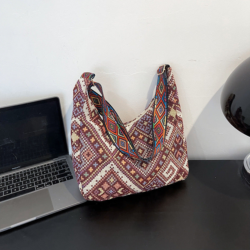 Canvas Tote Bag For Women Trendy Casual Multi-Purpose Crossbody Bag