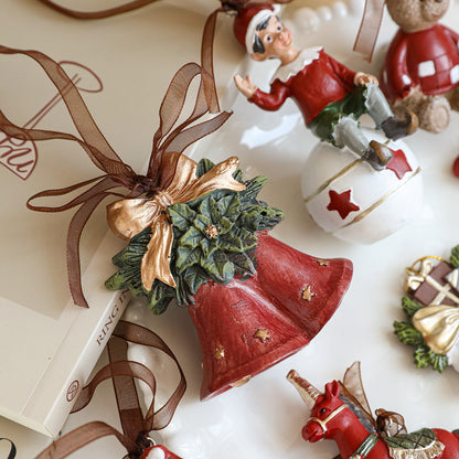 Colorful Resin Christmas Cartoon Hanging Ornament