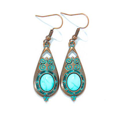 Bohemian Retro Tassel Earrings Vintage Style Travel Accessories