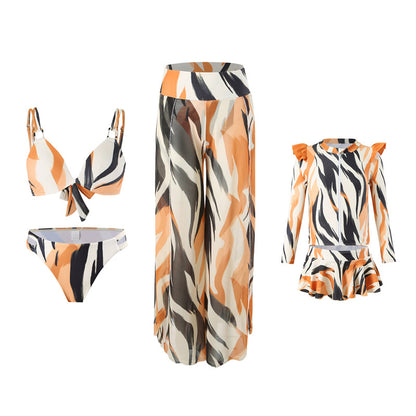 Family Beach Swimwear Set Uv Protection Swimwear
