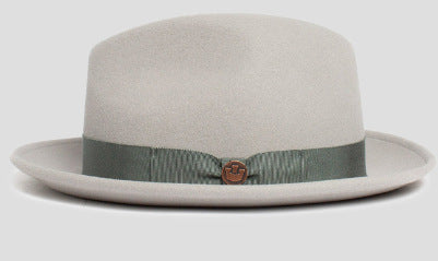 Wool Felt Bowler Hat Stylish Unisex Autumn Winter Fashion