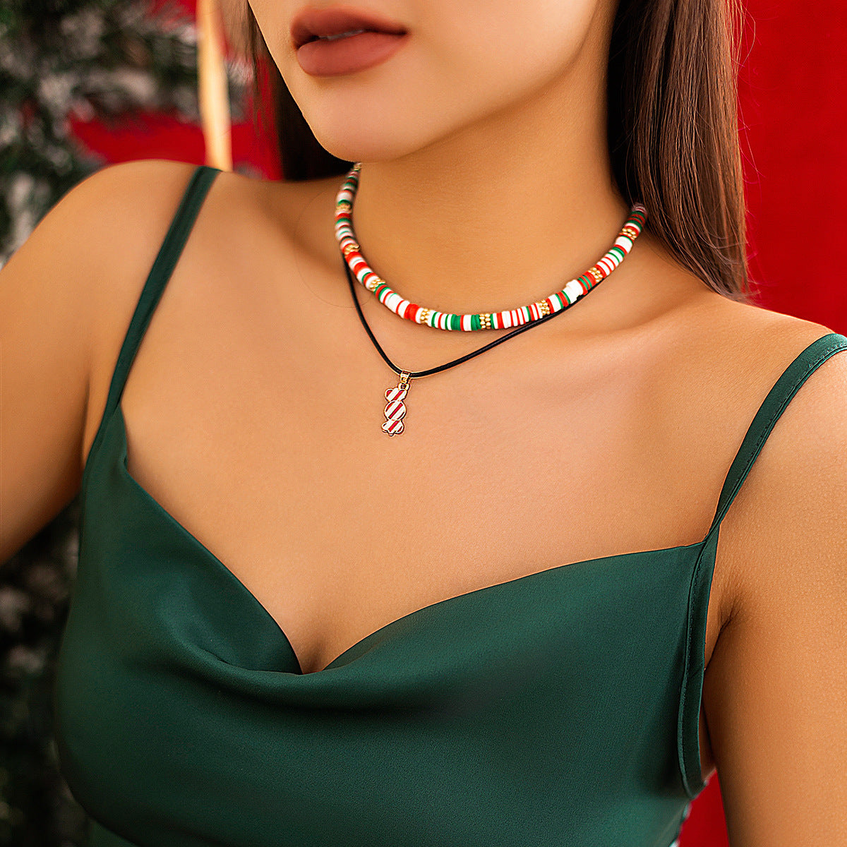 Christmas Snowman Choker Necklace for Women