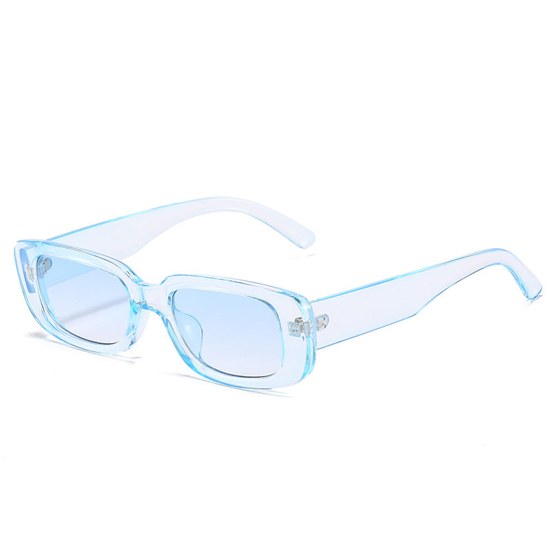 Trendy Square Sunglasses Stylish Black Frame Glasses