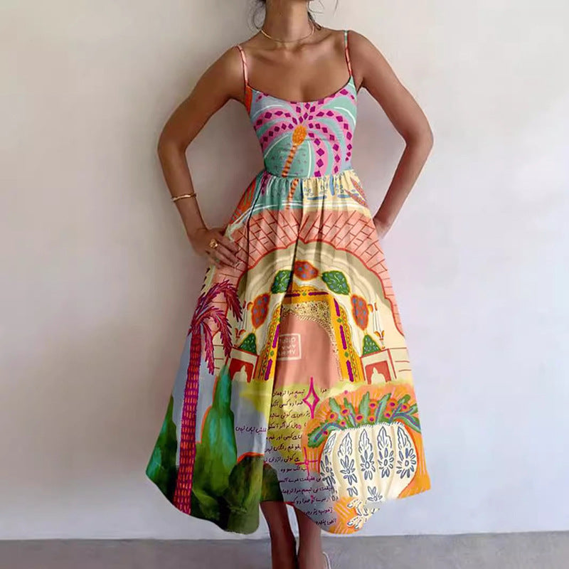 Elegant Floral Maxi Dress for Women