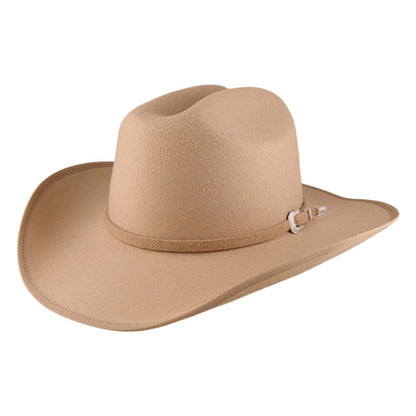 Men's Wool Felt Cowboy Hat - Adjustable Western Design