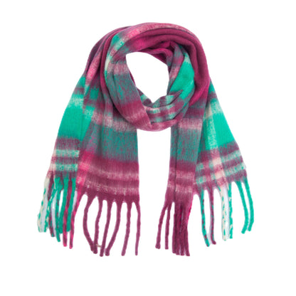 Coloful Plaid Tassel Scarves