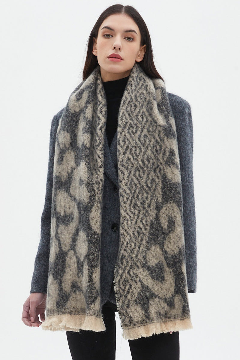 Vintage Leopard Print Soft Scarves
