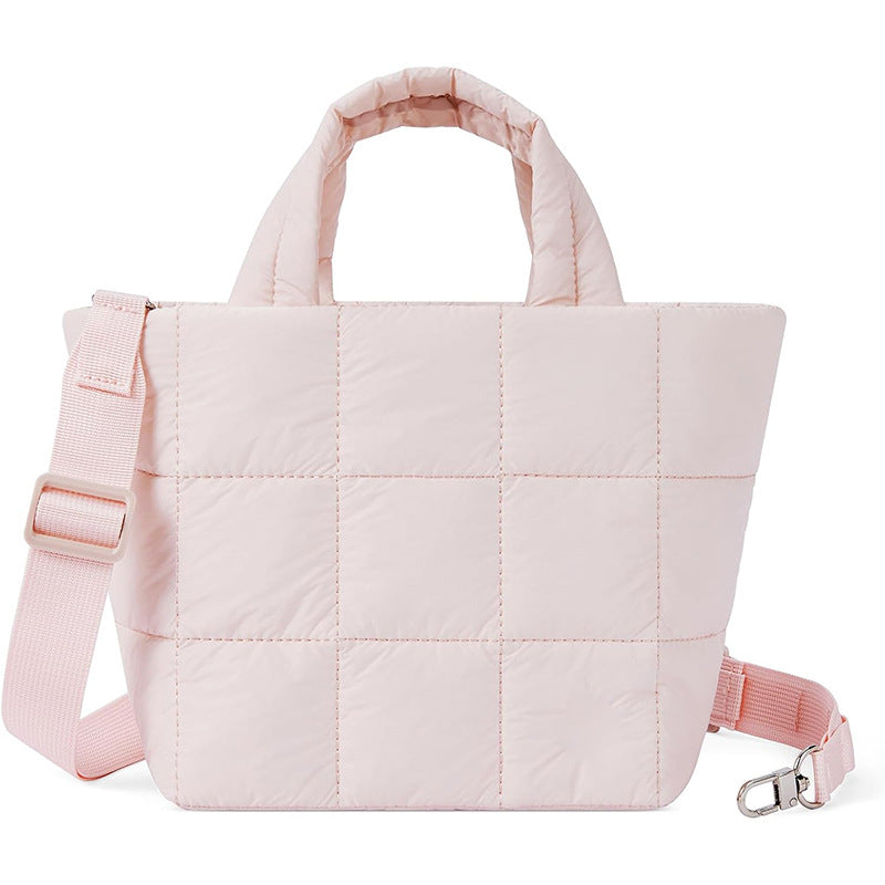 Soft Quilted Nylon Lightweight Shoulder Bag