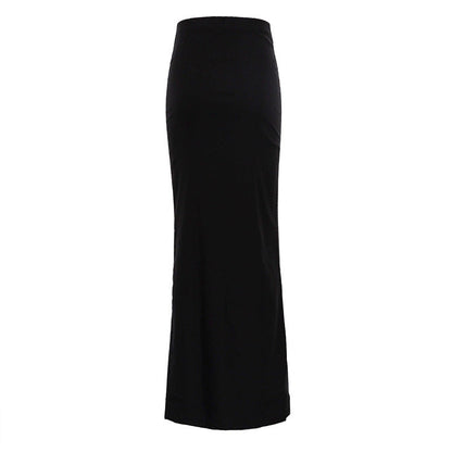 Fashionable Black Bodycon Maxi Skirt for Women
