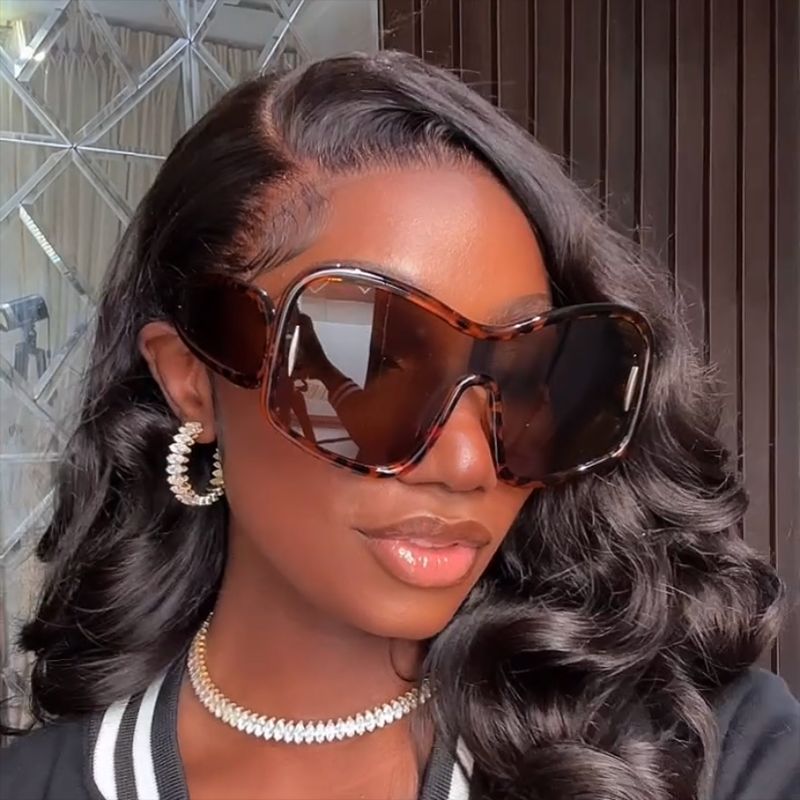 Oversized Fashion Sunglasses UV400 Protection Street Style