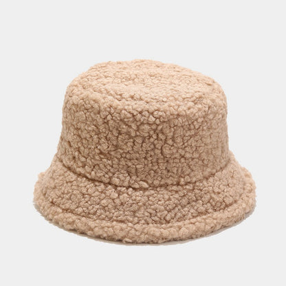 Solid Color Simple Lambswool Winter Buckrt Hats