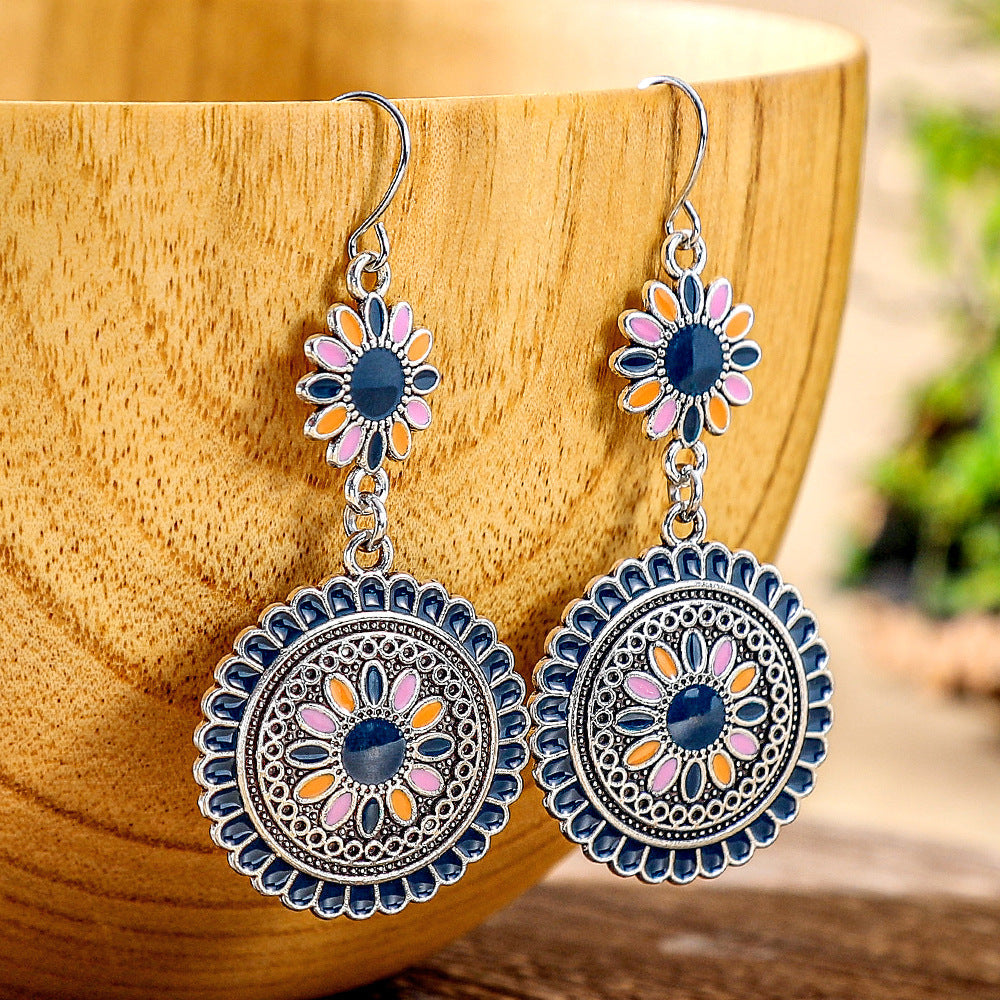Trendy European & American Long Geometric Drop Earrings