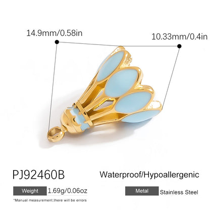 Stainless Steel DIY Sports Jewelry Accessories Keychain Pendant