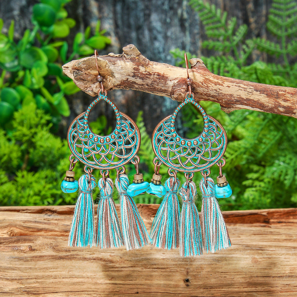 Vintage Geometric Earrings Set Bohemian Style