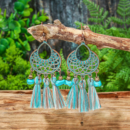 Vintage Geometric Earrings Set Bohemian Style