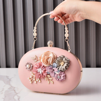 Vintage Floral Evening Bag Trendy Pastel Wedding Tote