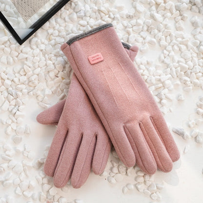 Winter Soft Windproof Thick Fleece Thermal Gloves