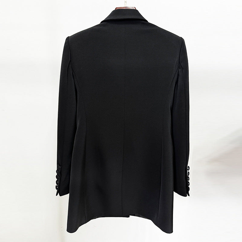 Handcrafted Elegant Long Blazer Jacket