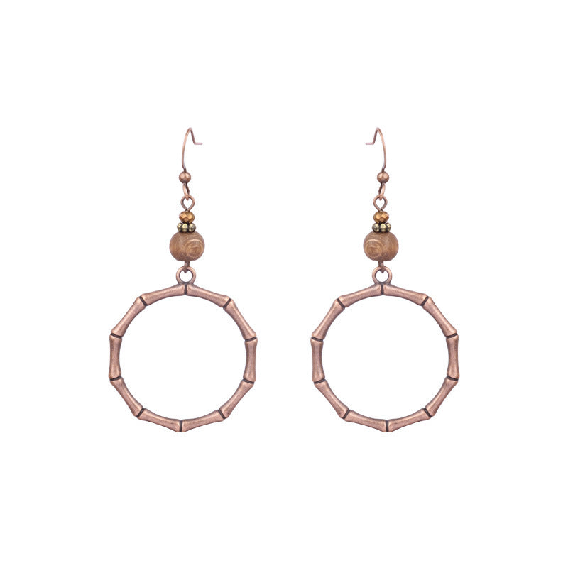 Trendy Vintage Boho Tassel Earrings Alloy Drop Dangle Jewelry Set
