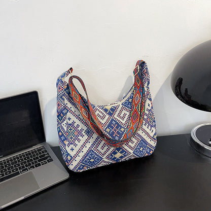 Canvas Tote Bag For Women Trendy Casual Multi-Purpose Crossbody Bag