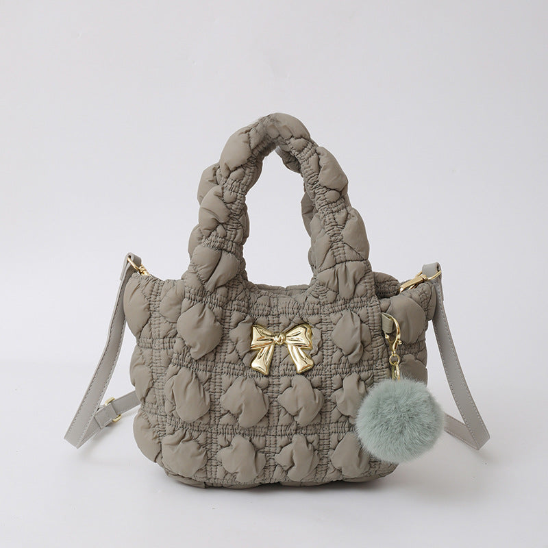 Cloud Bag Trendy Soft Nylon Handbag for Casual Wear