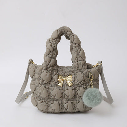 Cloud Bag Trendy Soft Nylon Handbag for Casual Wear