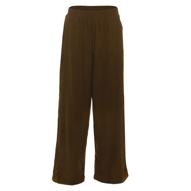 Casual High-Waisted Wide-Leg Pants For Women